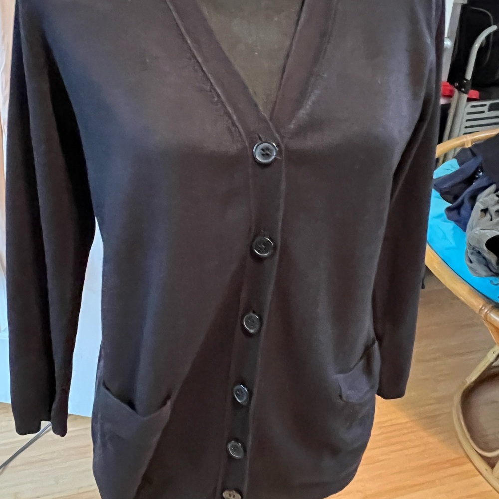 Classic Black Women's Cardigan Sweater
